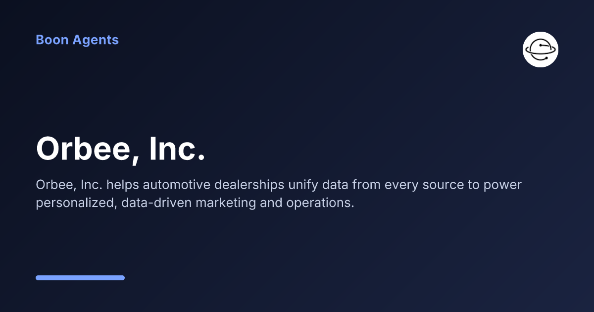 Orbee, Inc. — company overview