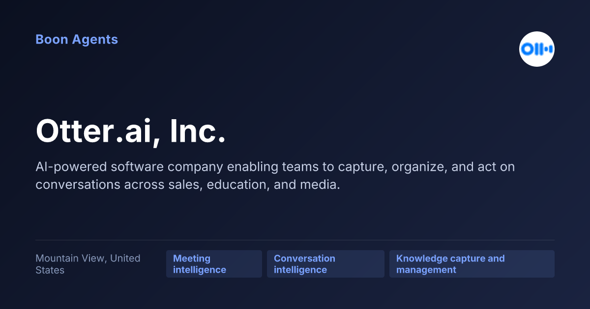 Otter.ai, Inc. — company overview
