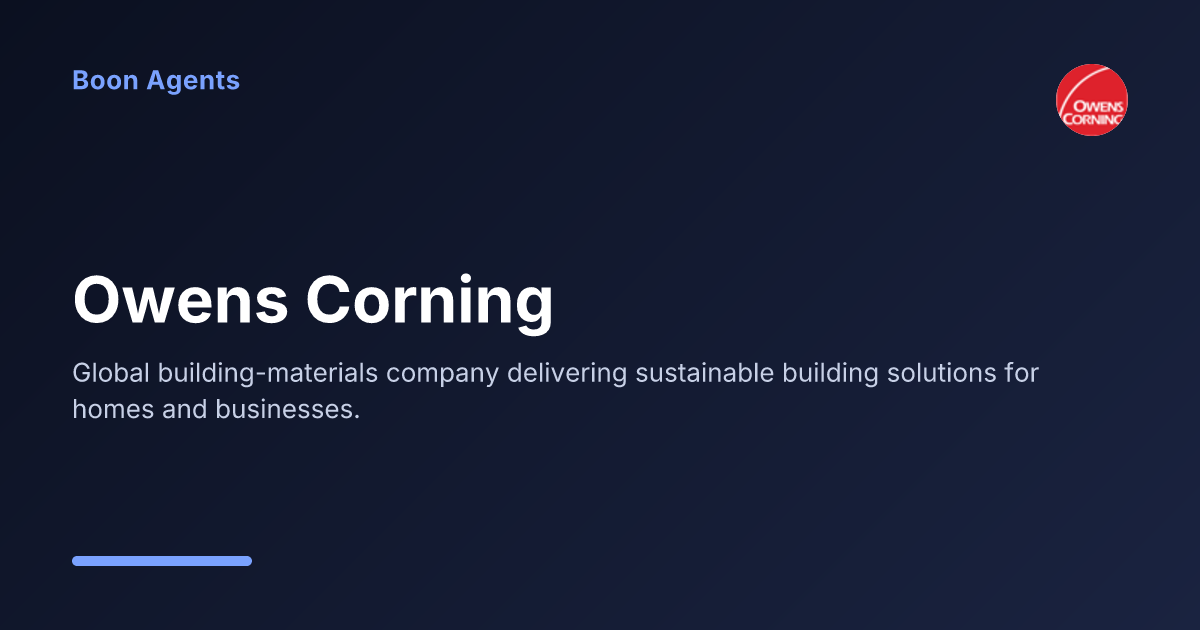 Owens Corning — company overview