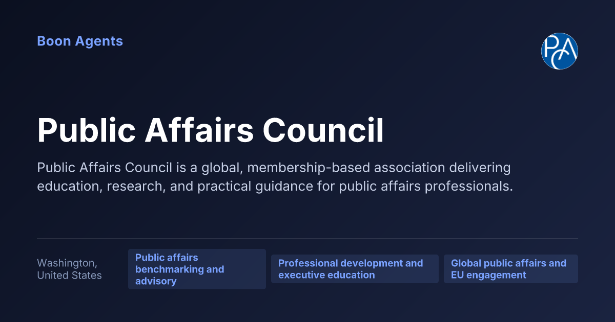 Public Affairs Council — company overview