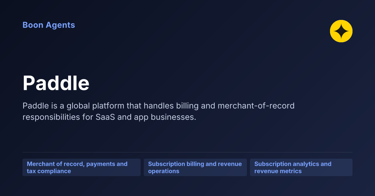 Paddle — company overview