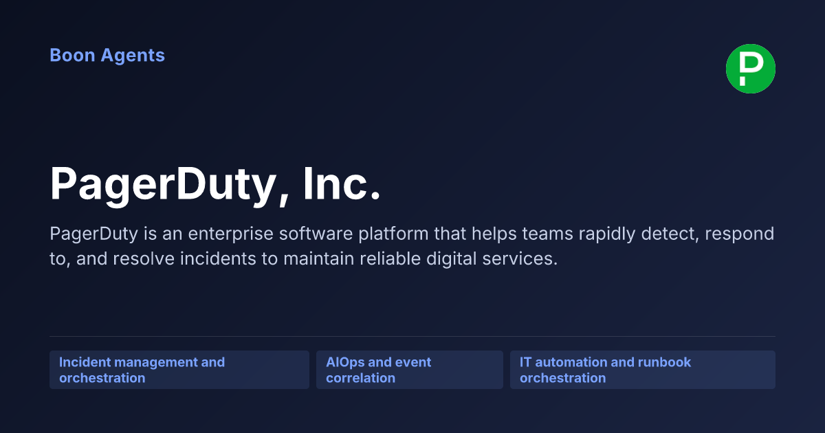 PagerDuty, Inc. — company overview