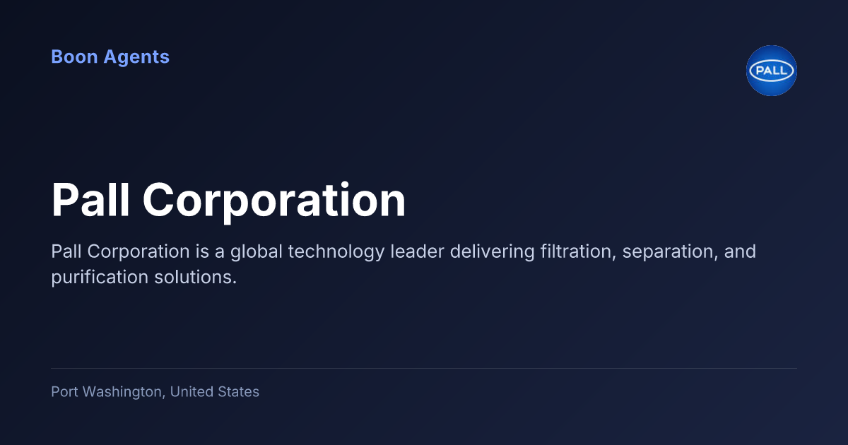 Pall Corporation — company overview