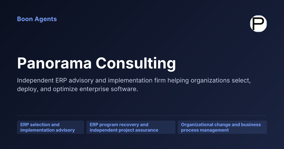 Panorama Consulting — company overview