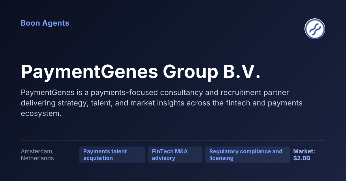 PaymentGenes Group B.V. — company overview