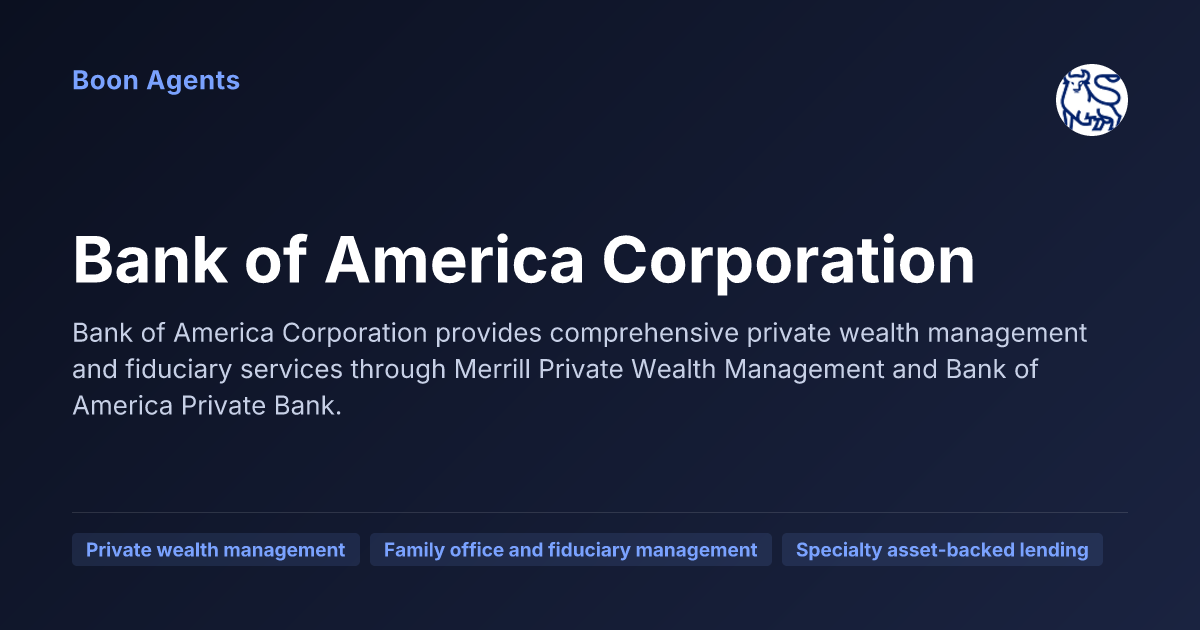 Bank of America Corporation — company overview