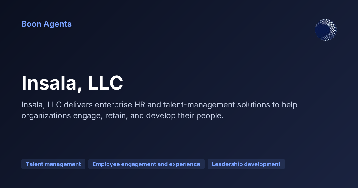 Insala, LLC — company overview