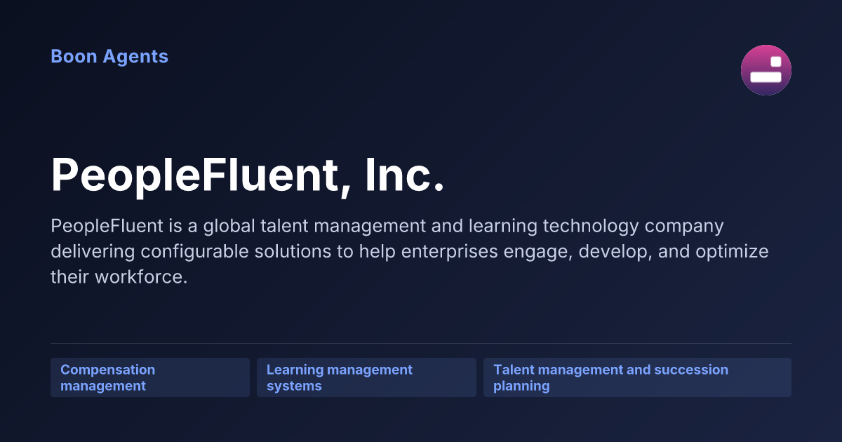 PeopleFluent, Inc. — company overview