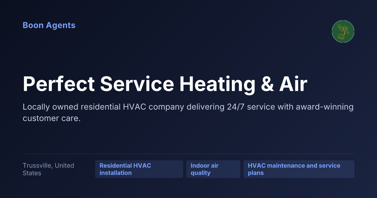 Perfect Service Heating & Air — company overview