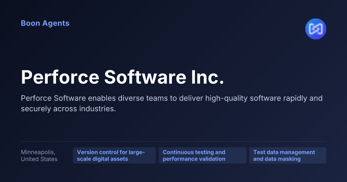 Perforce Software Inc. — company overview