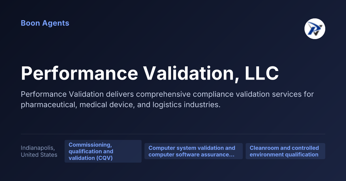 Performance Validation, LLC — company overview