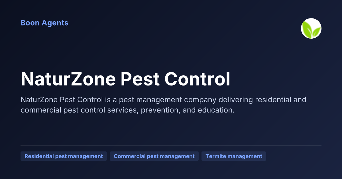 NaturZone Pest Control — company overview