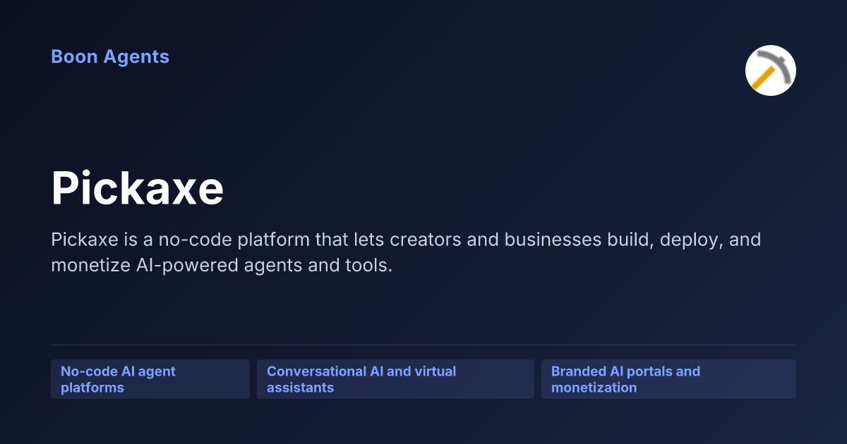 Pickaxe — company overview