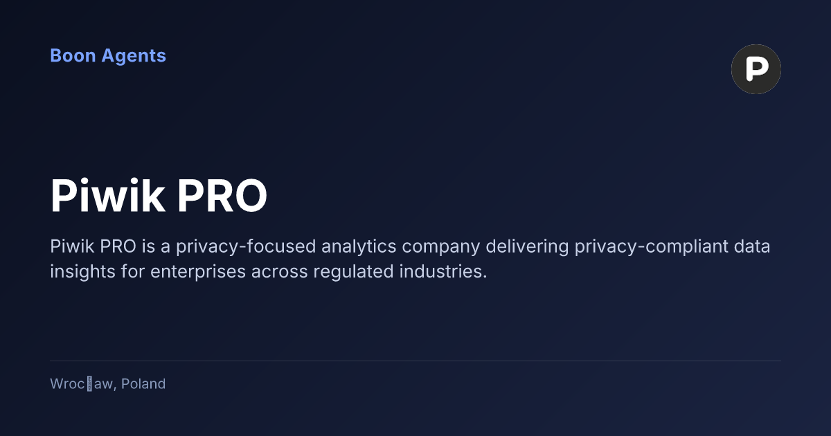 Piwik PRO — company overview