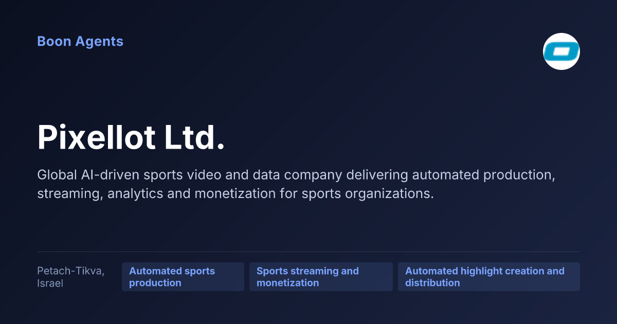 Pixellot Ltd. — company overview