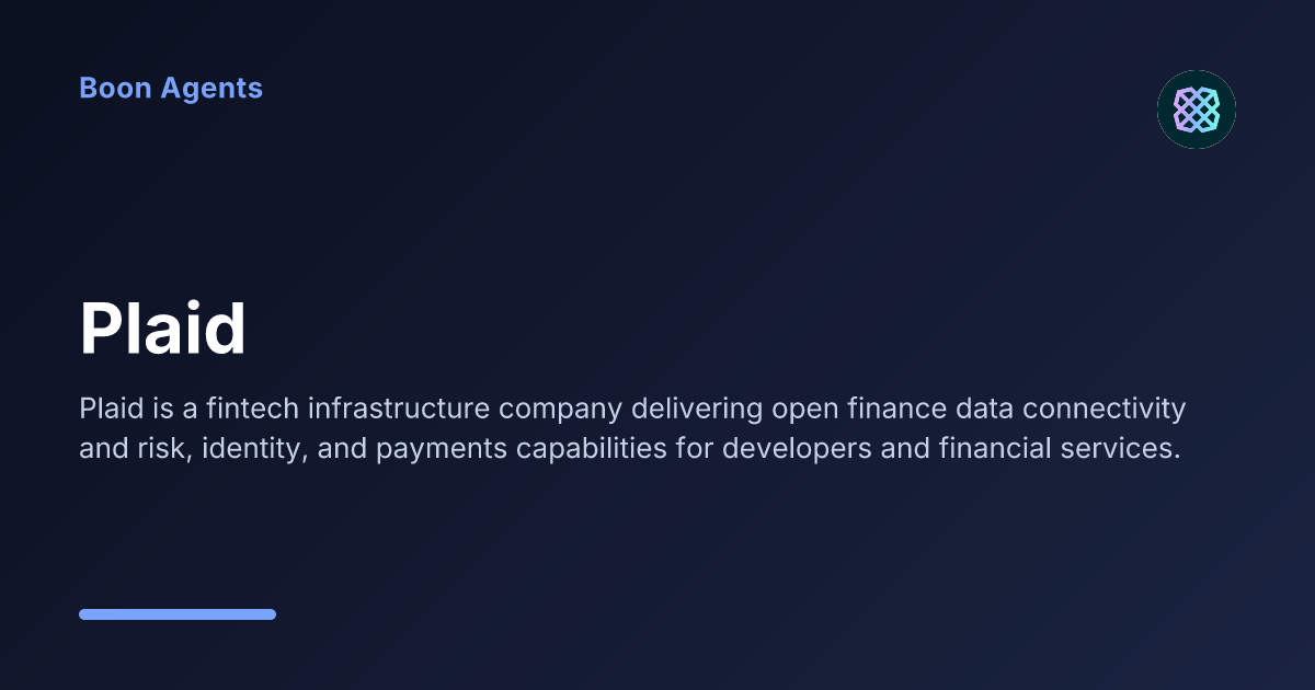 Plaid — company overview