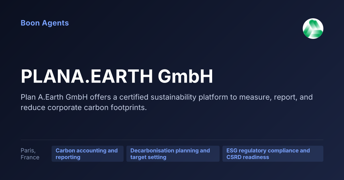 PLANA.EARTH GmbH — company overview