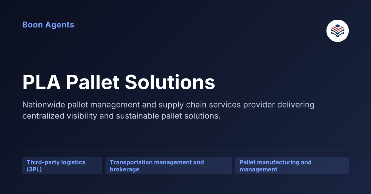PLA Pallet Solutions — company overview