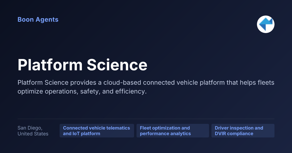Platform Science — company overview