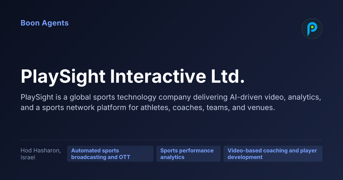 PlaySight Interactive Ltd. — company overview