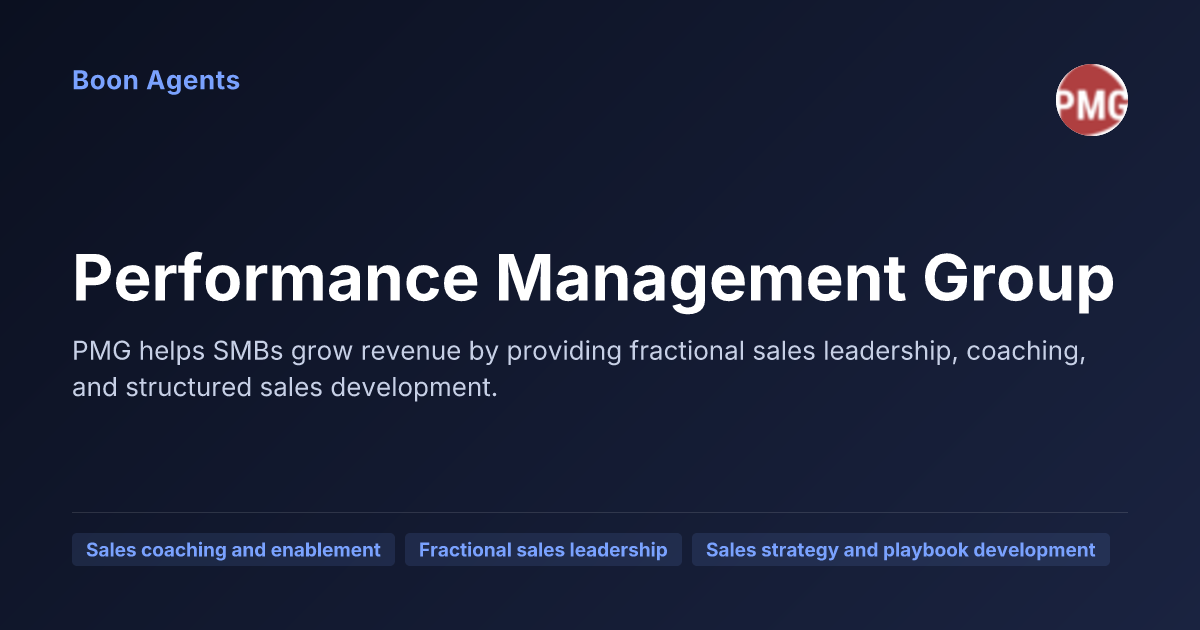 Performance Management Group — company overview