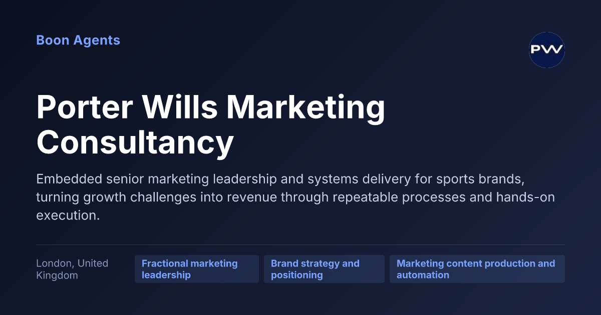 Porter Wills Marketing Consultancy — company overview