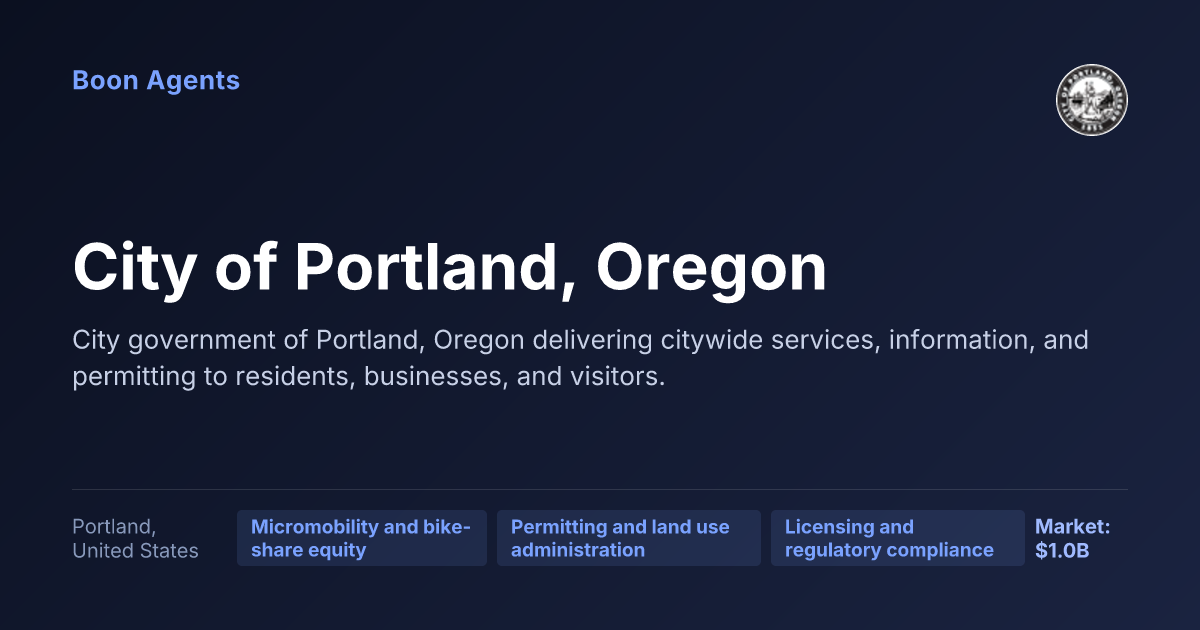 City of Portland, Oregon — company overview