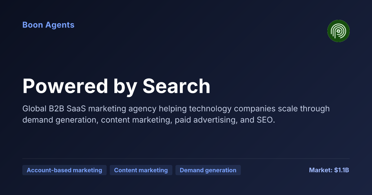 Powered by Search — company overview