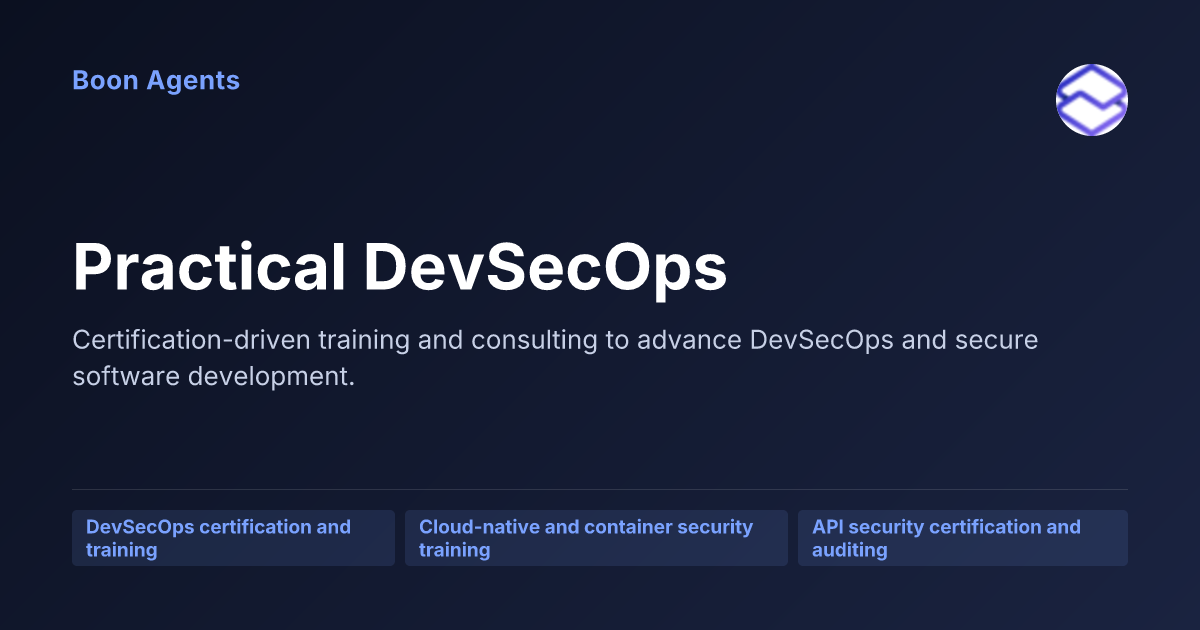 Practical DevSecOps — company overview