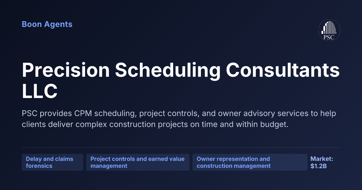 Precision Scheduling Consultants LLC — company overview
