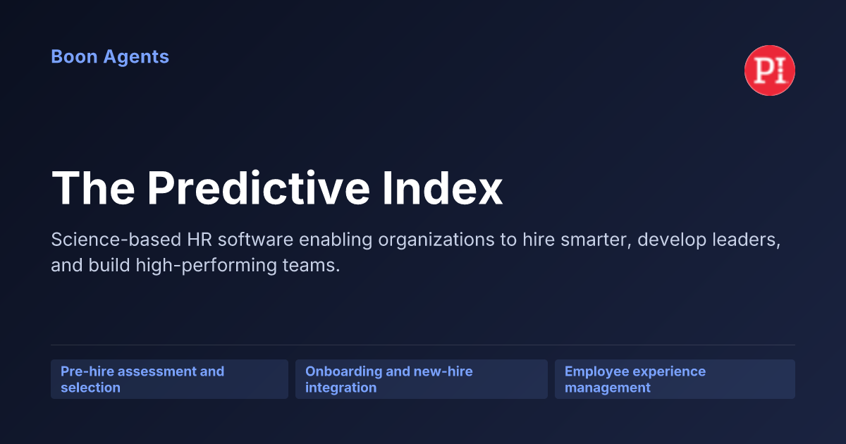 The Predictive Index — company overview