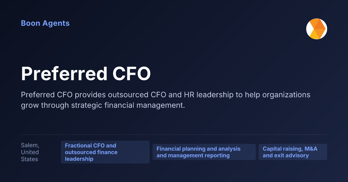 Preferred CFO — company overview