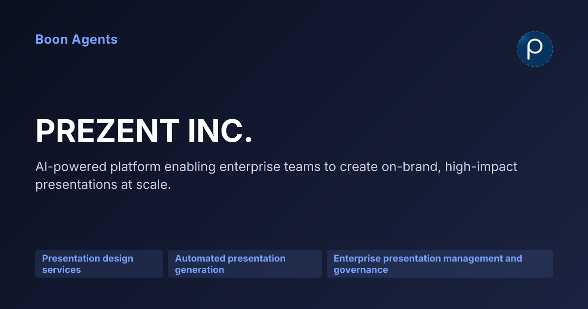 PREZENT INC. — company overview