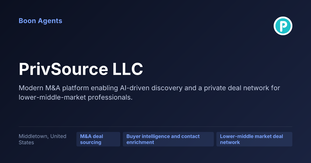 PrivSource LLC — company overview
