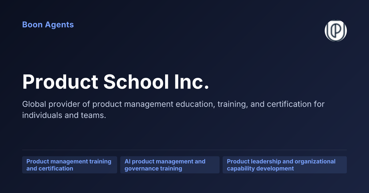 Product School Inc. — company overview