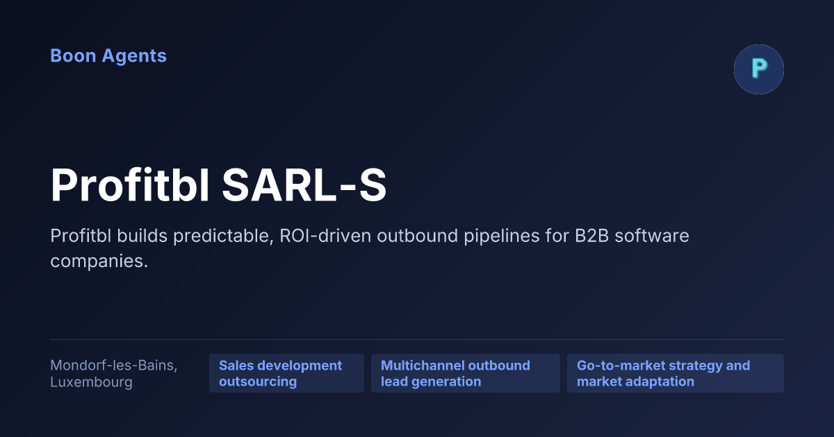 Profitbl SARL-S — company overview