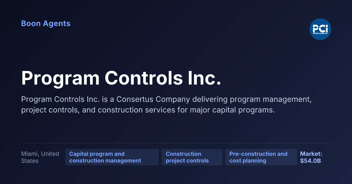 Program Controls Inc. — company overview
