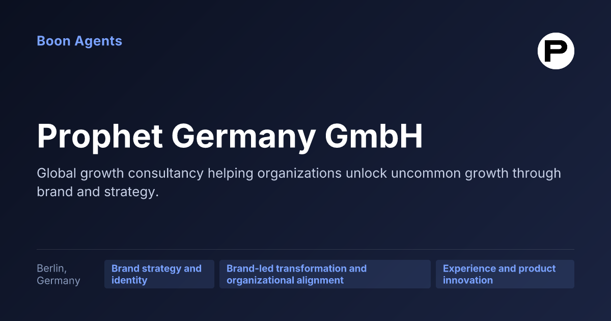 Prophet Germany GmbH — company overview