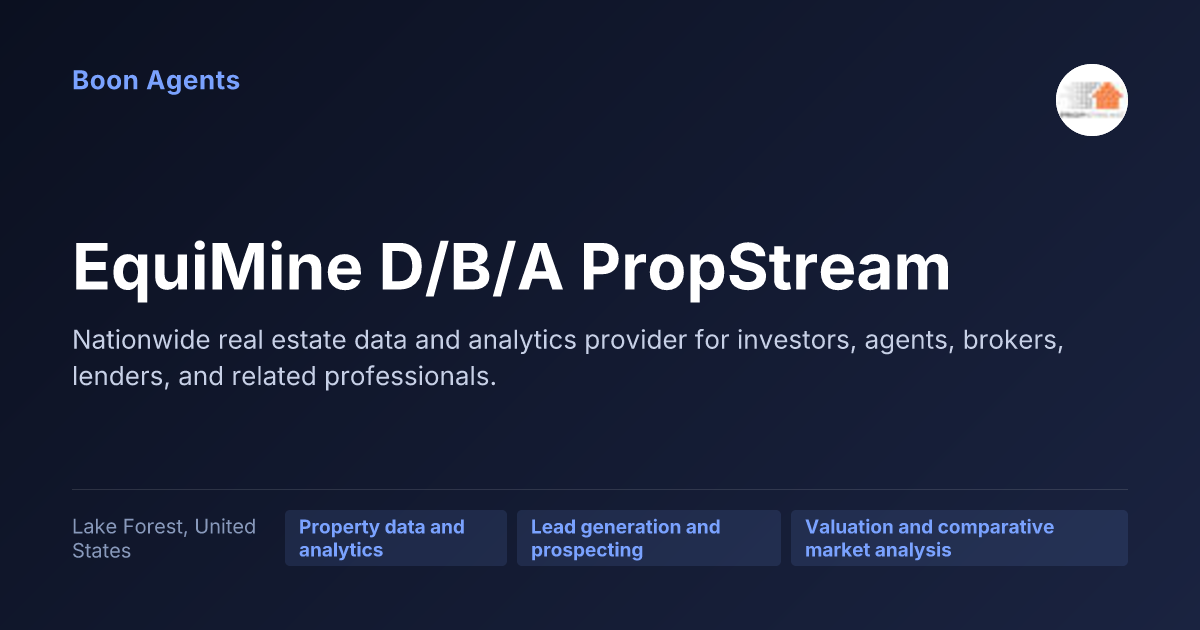 EquiMine D/B/A PropStream — company overview