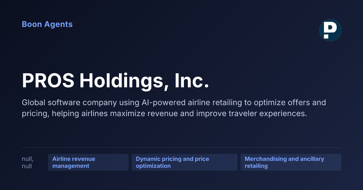 PROS Holdings, Inc. — company overview