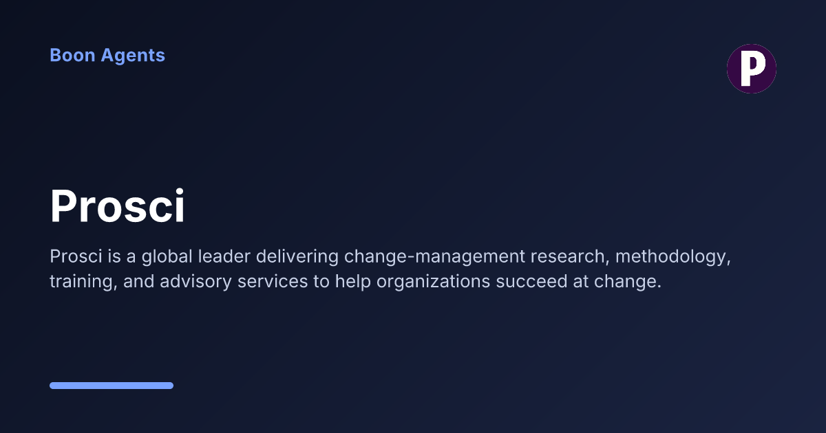 Prosci — company overview
