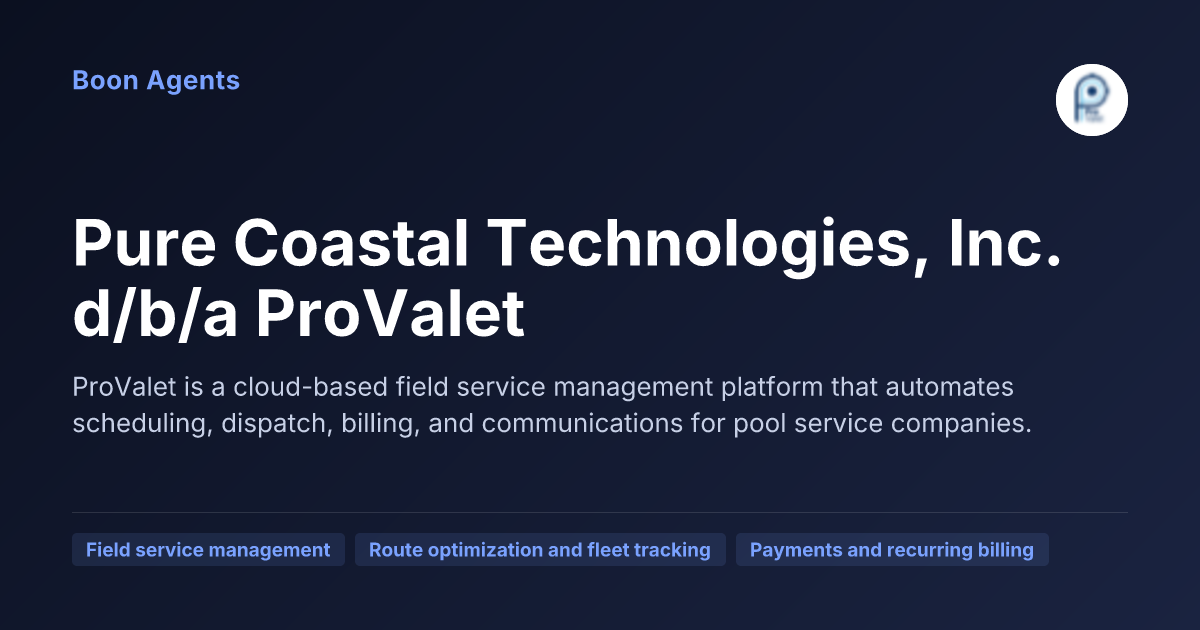 Pure Coastal Technologies, Inc. d/b/a ProValet — company overview