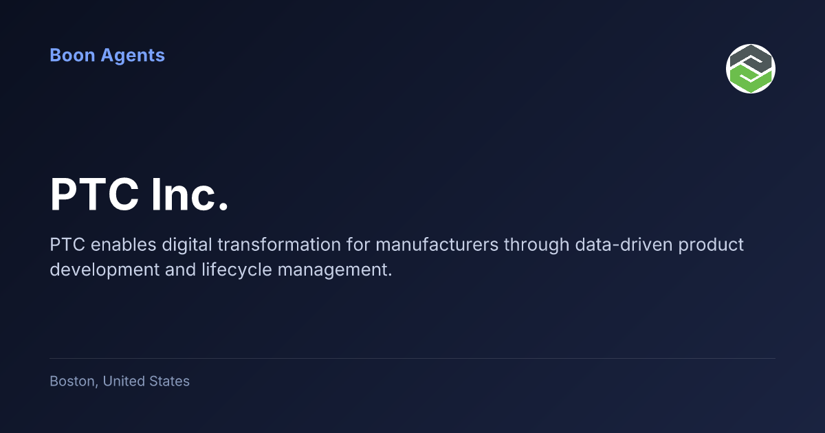 PTC Inc. — company overview