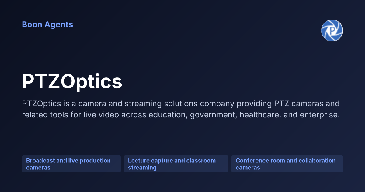 PTZOptics — company overview