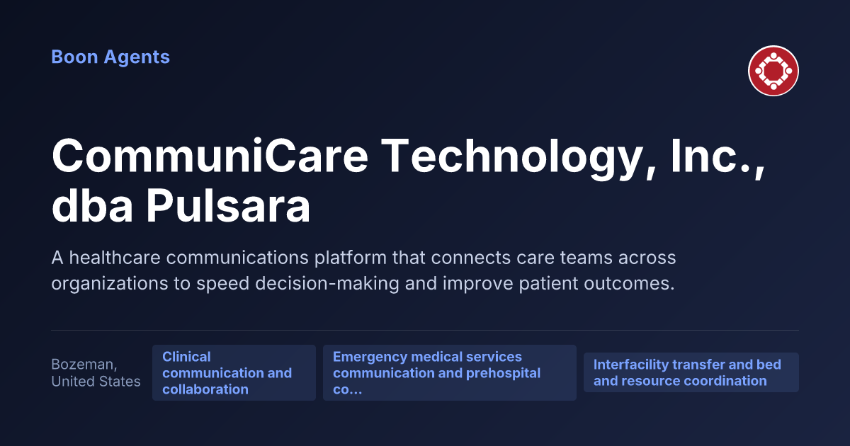 CommuniCare Technology, Inc., dba Pulsara — company overview