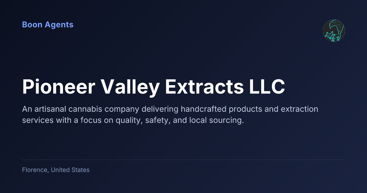 Pioneer Valley Extracts LLC — company overview