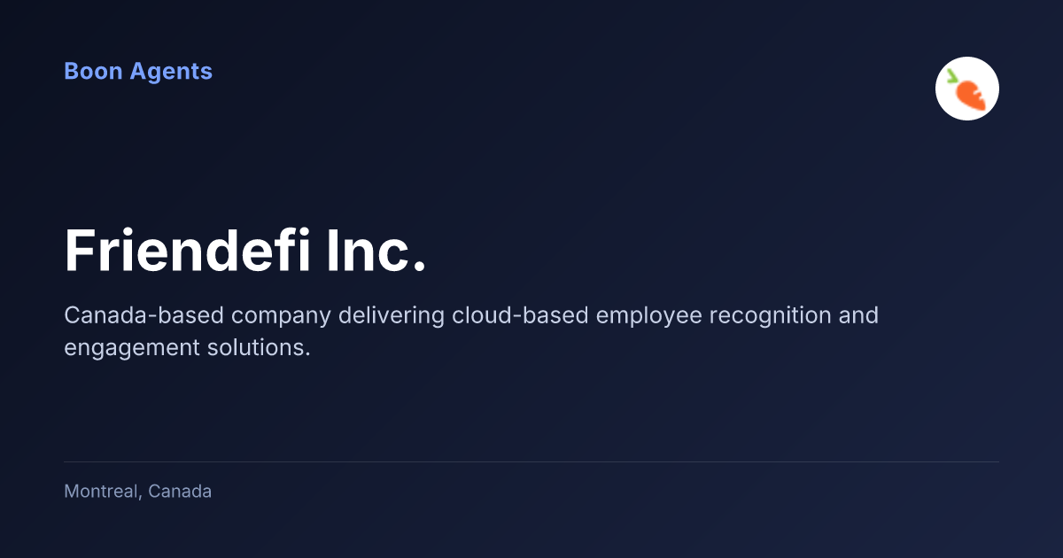 Friendefi Inc. — company overview