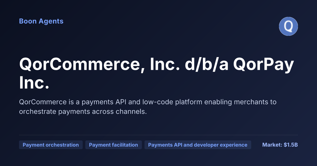 QorCommerce, Inc. d/b/a QorPay Inc. — company overview