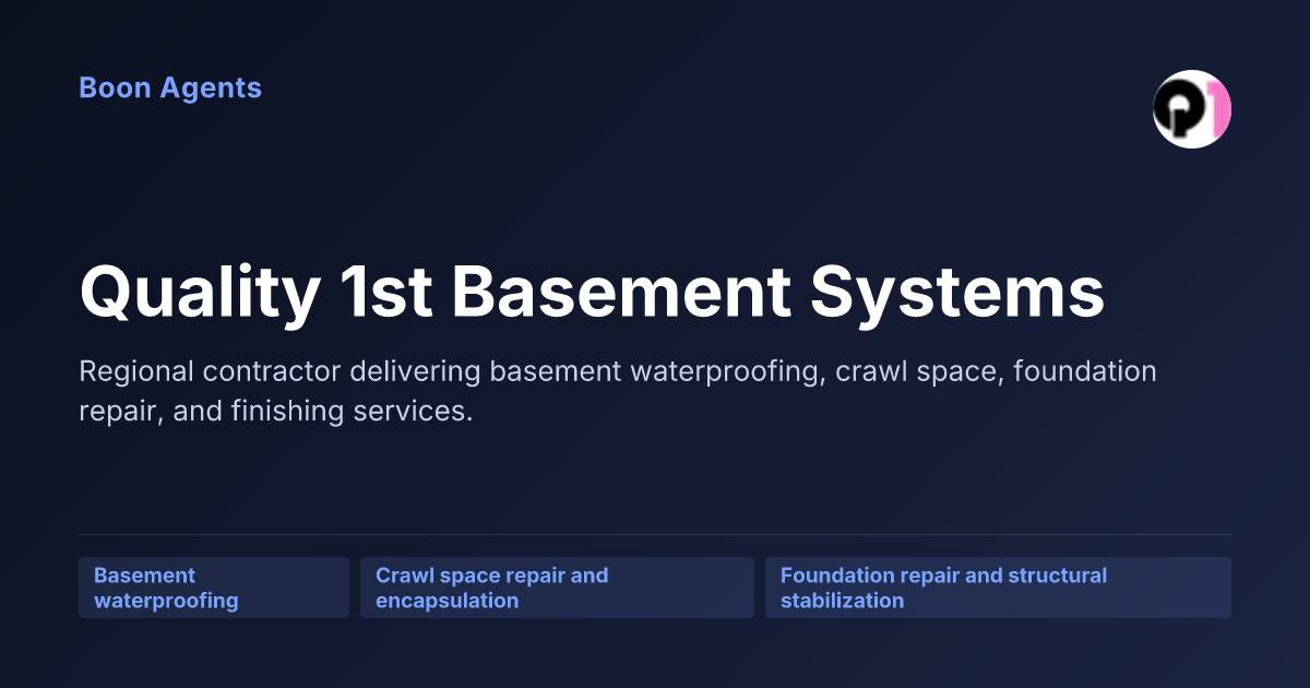 Quality 1st Basement Systems — company overview