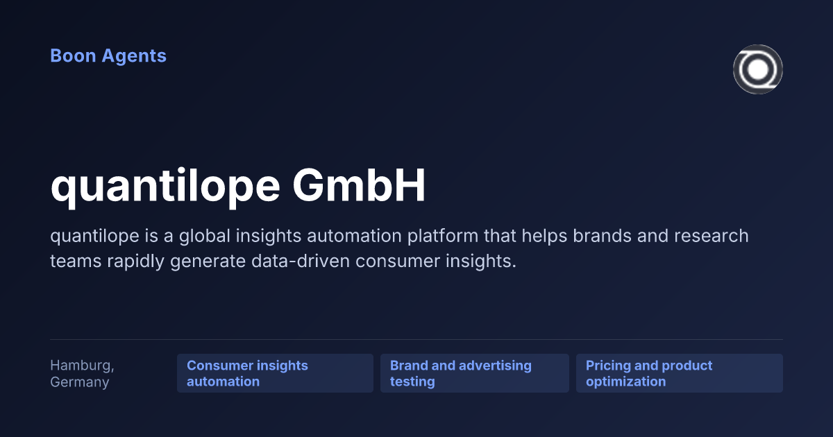 quantilope GmbH — company overview
